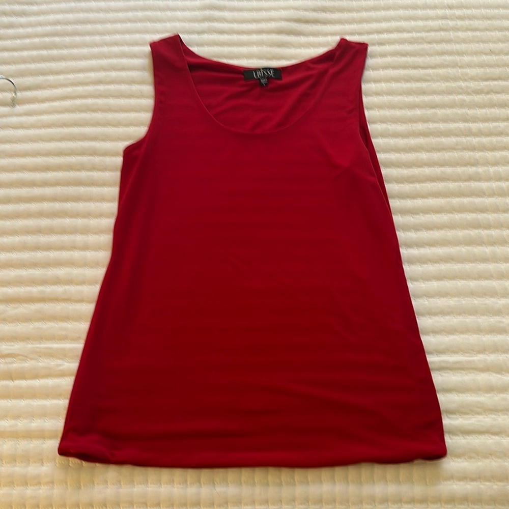 Lightweight Dressy Red Tank - size L